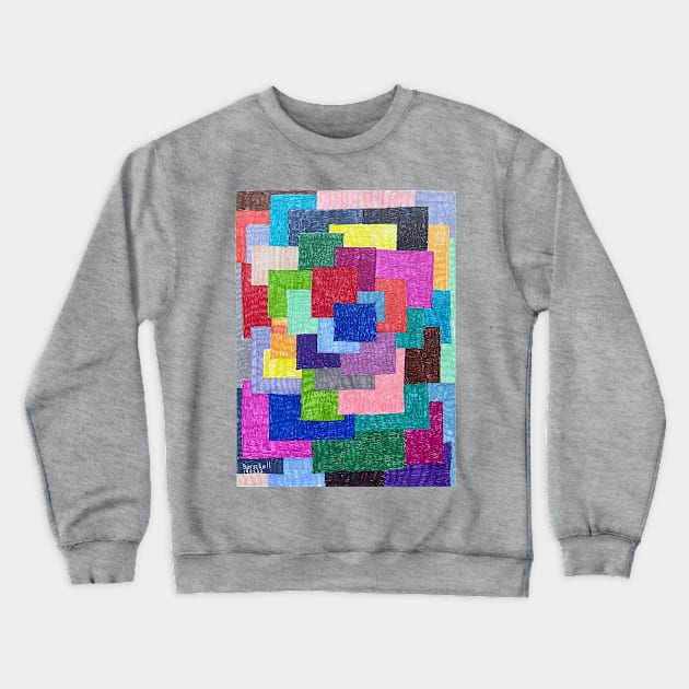 Rectangle Festival Crewneck Sweatshirt by Barschall